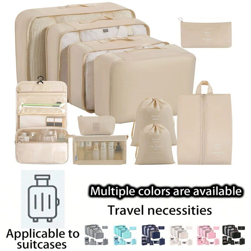 Travel Accessories Kit Bag - Reisset met opbergzakken 7/8/9/10-delig, digitale toiletartikelen
