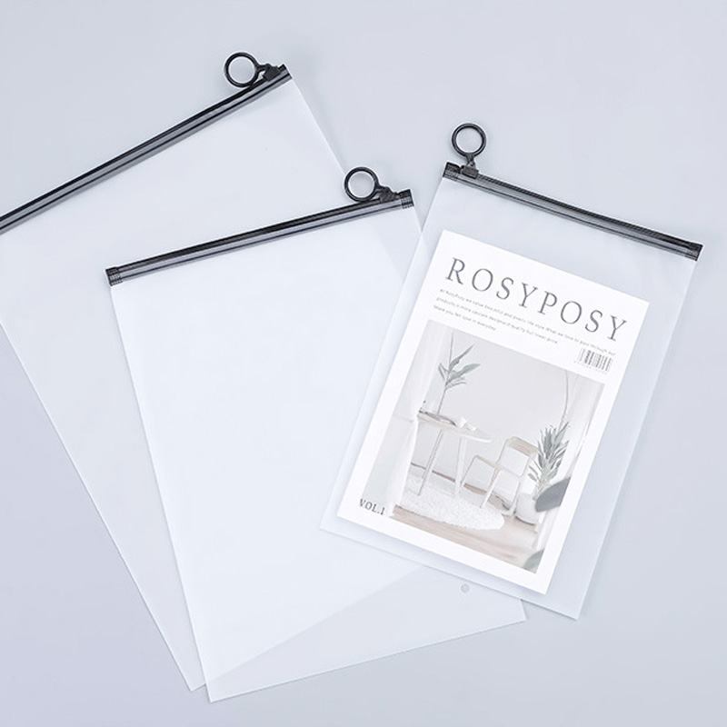 Travel Ziplock Bags - 500 stks/partij Frosted Rits Zak Milieuvriendelijke