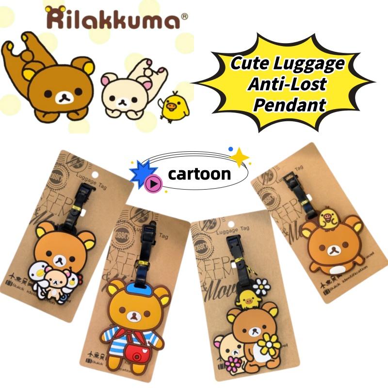 Travel Accessories Japan - Rilakkuma Creatief Gepersonaliseerd Bagage-etiket Anti-Verlieshanger Schattig
