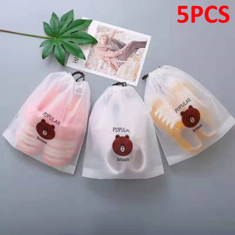 Travel Ziplock Bags - 5 STKS Schoenstof opbergtas Zip-lock tassen