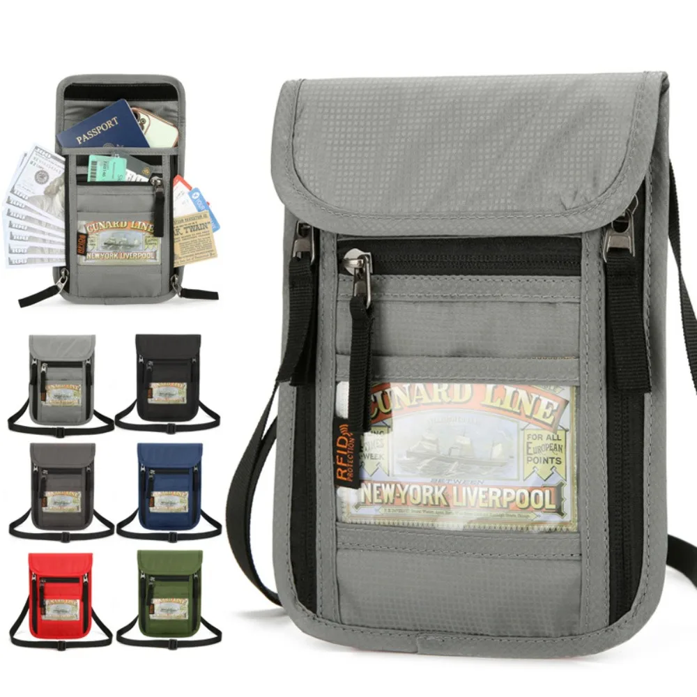 Travel Accessories Pouch For Women - RFID-blokkerende reisportemonnee voor om de nek,