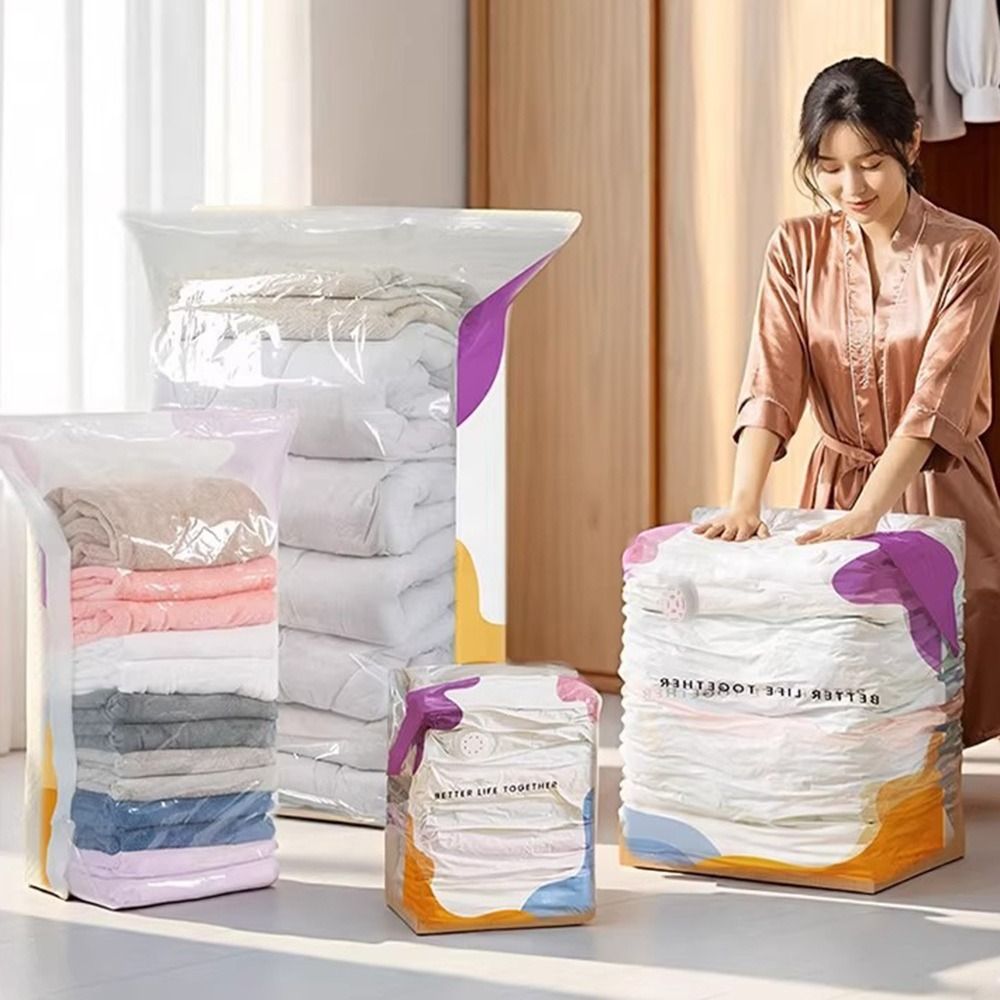 Compression Bag Vacuum - Geen vacuümzakken met pomp, grote capaciteit,