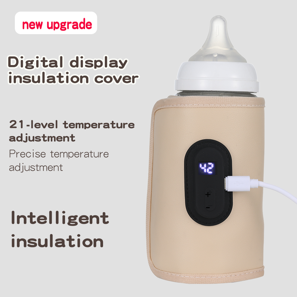 Travel Accessories For 1 Year Old - Babymelkverwarmer Babyvoedingsflessenverwarmer, draagbare USB-flessenwarmer voor in