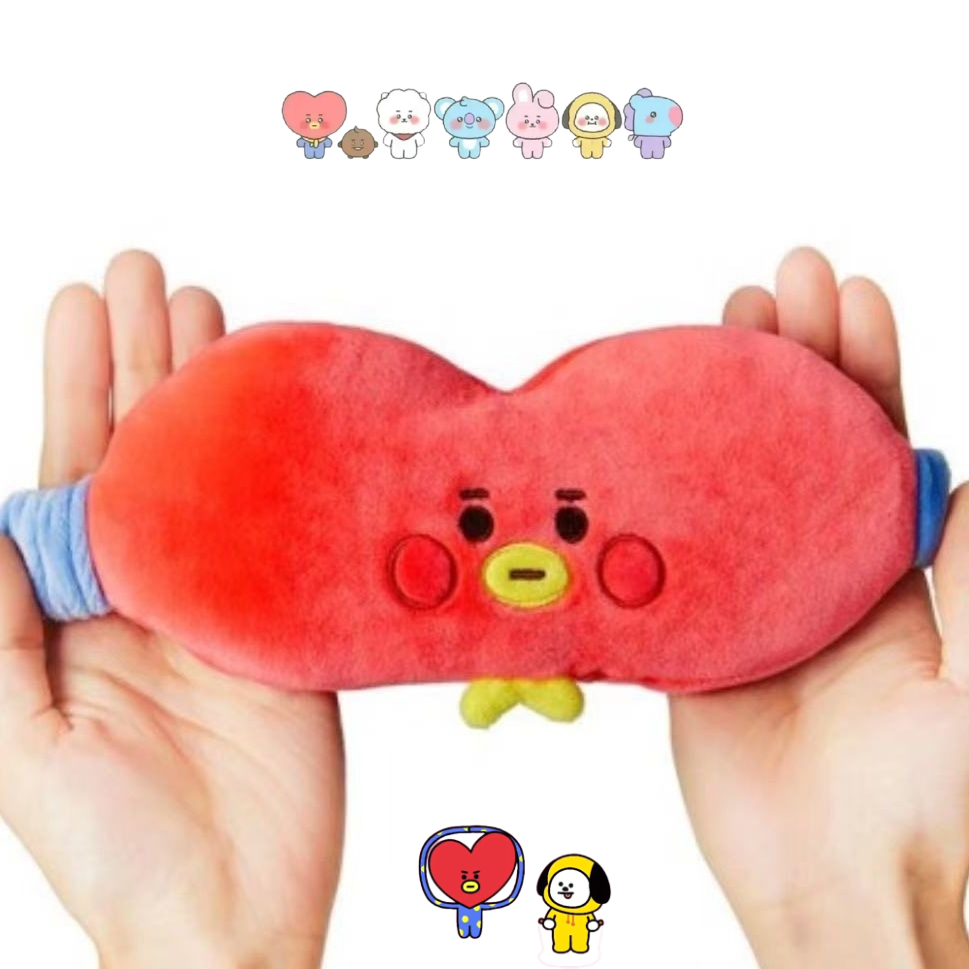 Travel Accessories Cute - BT21 cartoon schattig pluche oogmasker Kawaii