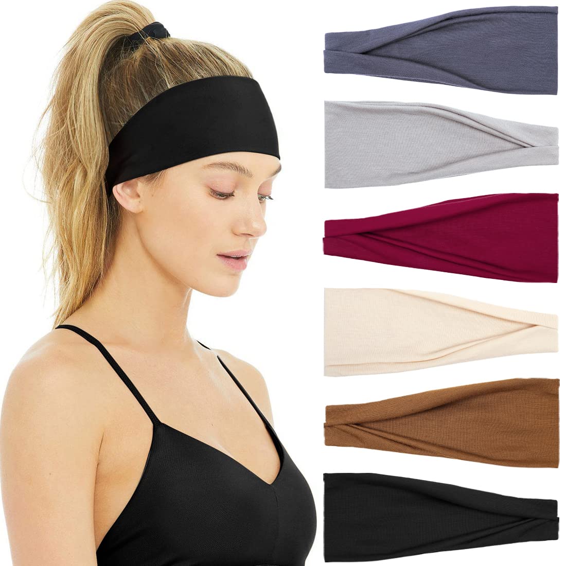 Travel Yoga Accessories - Hoofdbanden Voor Vrouwen Antislip Zweet Haarband