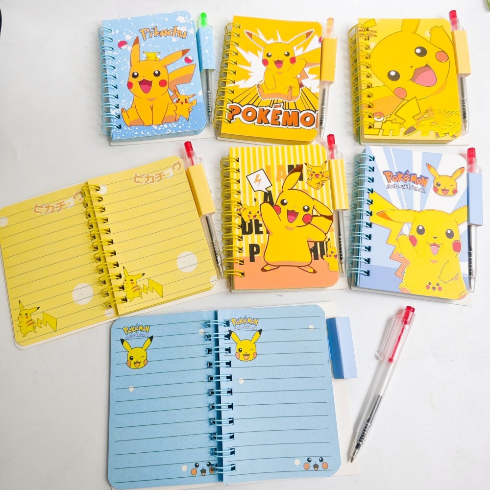 Travel Notebook Journal - Kawaii Pokemon A7 draadgebonden notitieboekje en