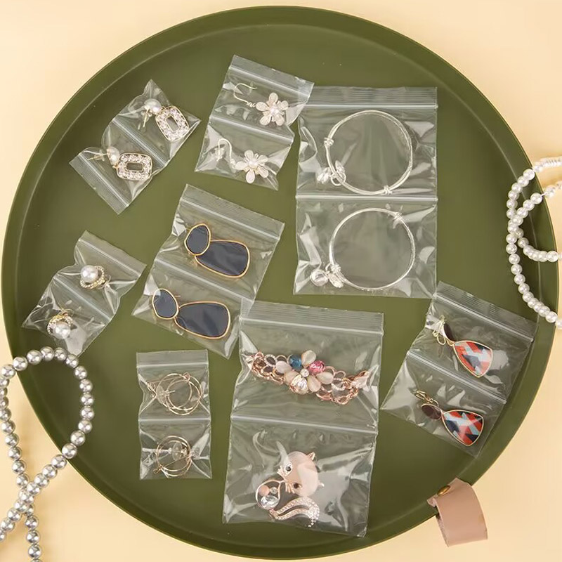 Travel Ziplock Bags - 500 stuks transparante dubbele zak ritssluitingszak