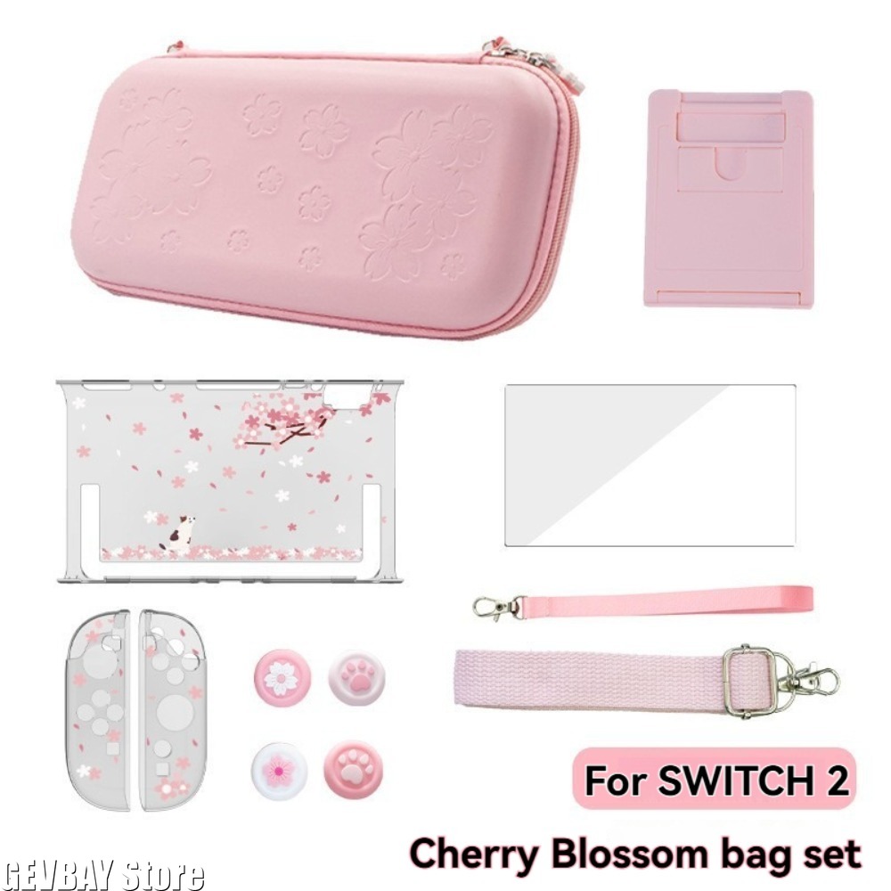 Travel Accessories Kit Bag - PU Sakura Pink Shell draagbare draagtas