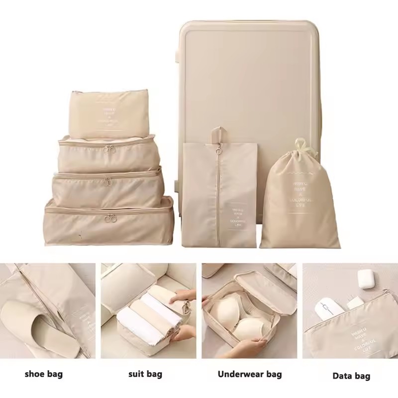 Reisset met opbergzakken 7/8/9 - Travel Accessories Kit Bag recensie en prijs
