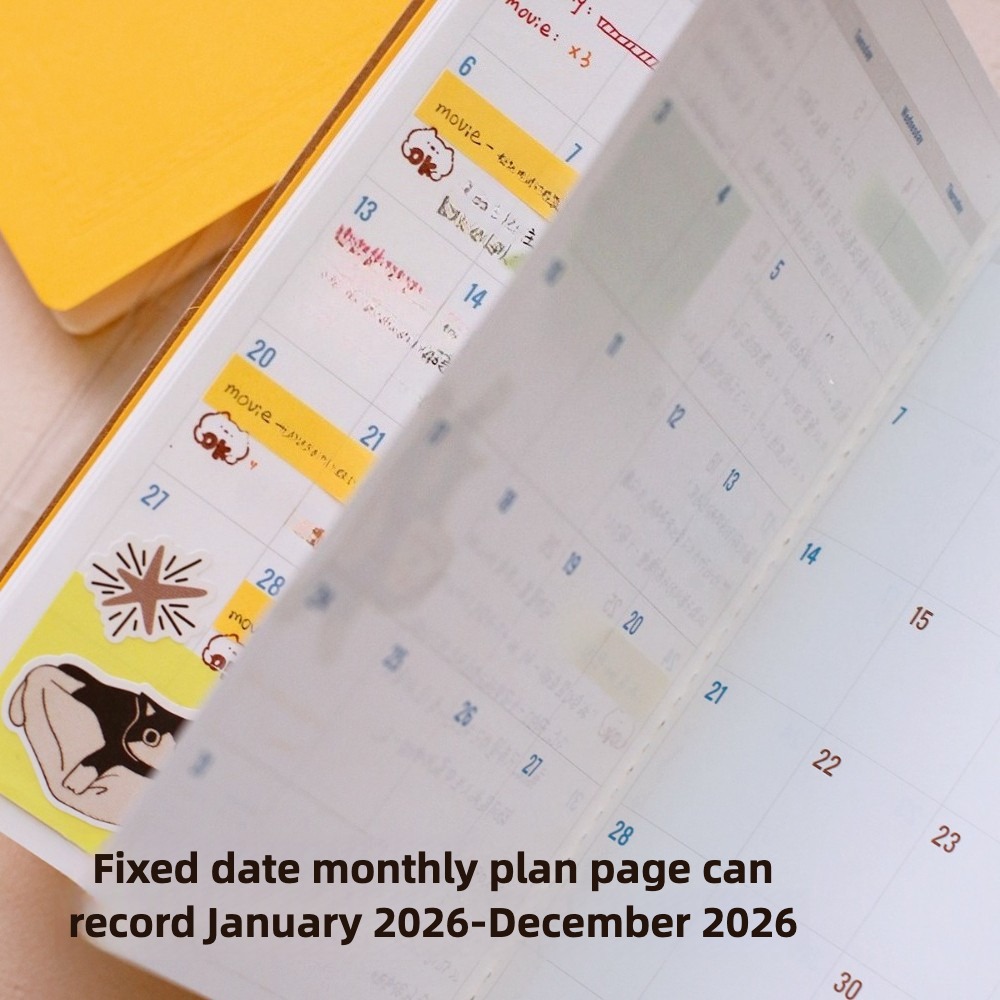 2026 Jaarlijkse kalenderplan S - Travel Notebook Journal recensie en prijs