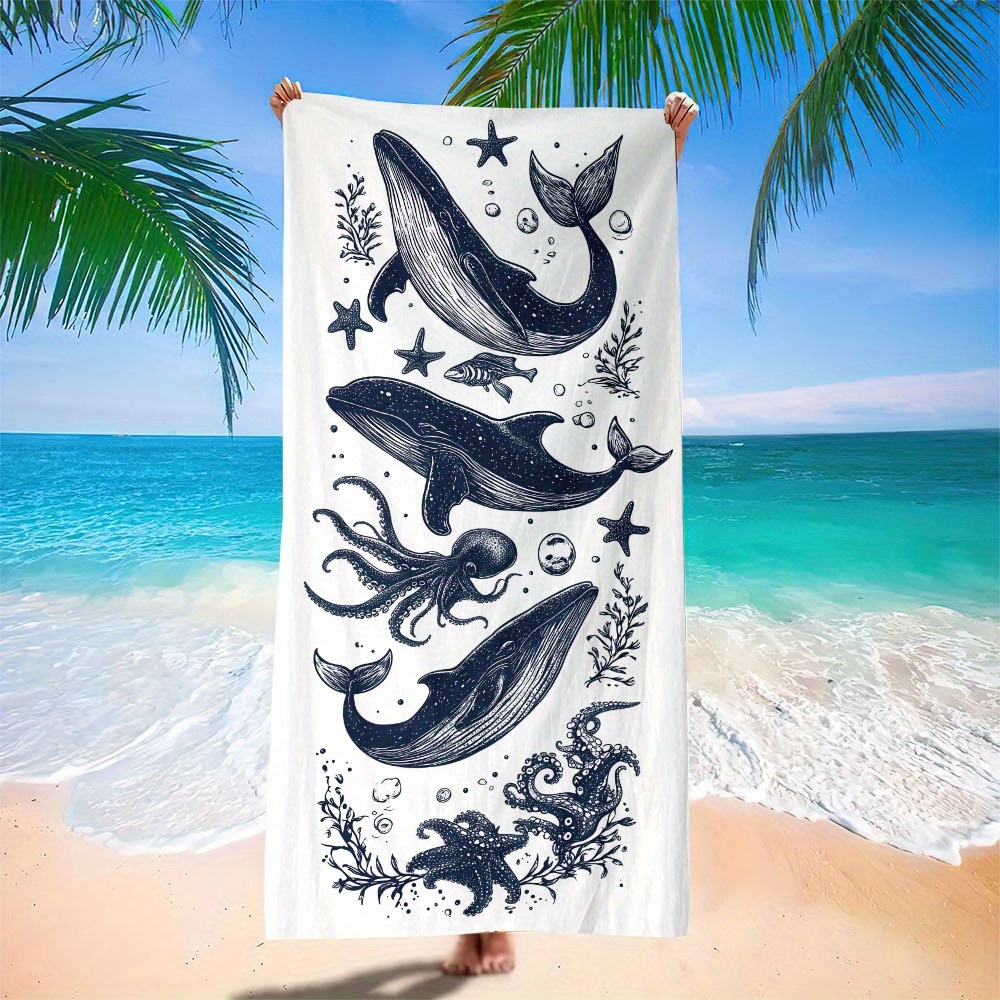1PC strandhanddoeken met oceaa - Travel Yoga Accessories recensie en prijs