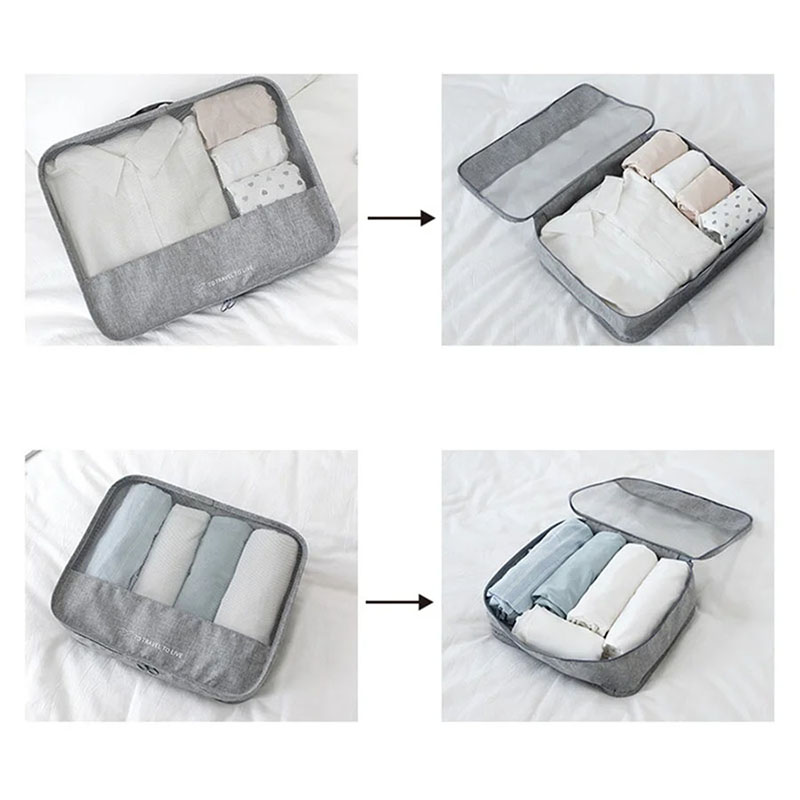 7-delige reisverpakkingsset vo - Travel Accessories Pouch For Women recensie en prijs