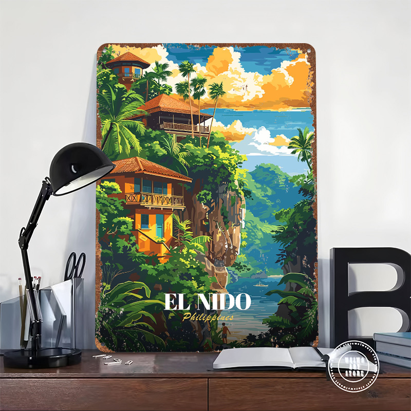 El Nido Filipijnen Reisposter  - Travel Accessories Philippines recensie en prijs