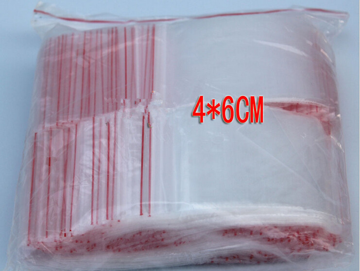 1000 stks 4x6 cm pe transparan - Travel Ziplock Bags recensie en prijs
