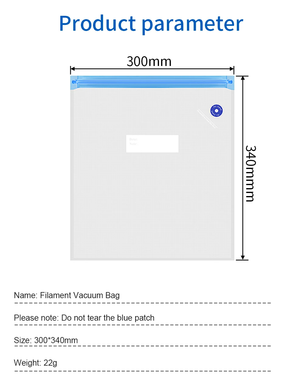 Vacuüm Compressie Zak Filament - Compression Bag Vacuum recensie en prijs