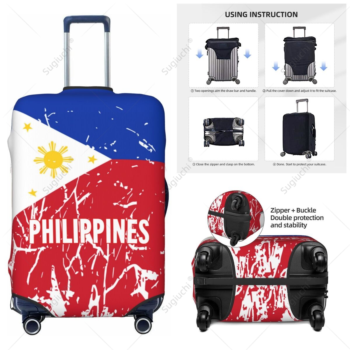 Filipijnen vlag bagagehoes kof - Travel Accessories Philippines recensie en prijs