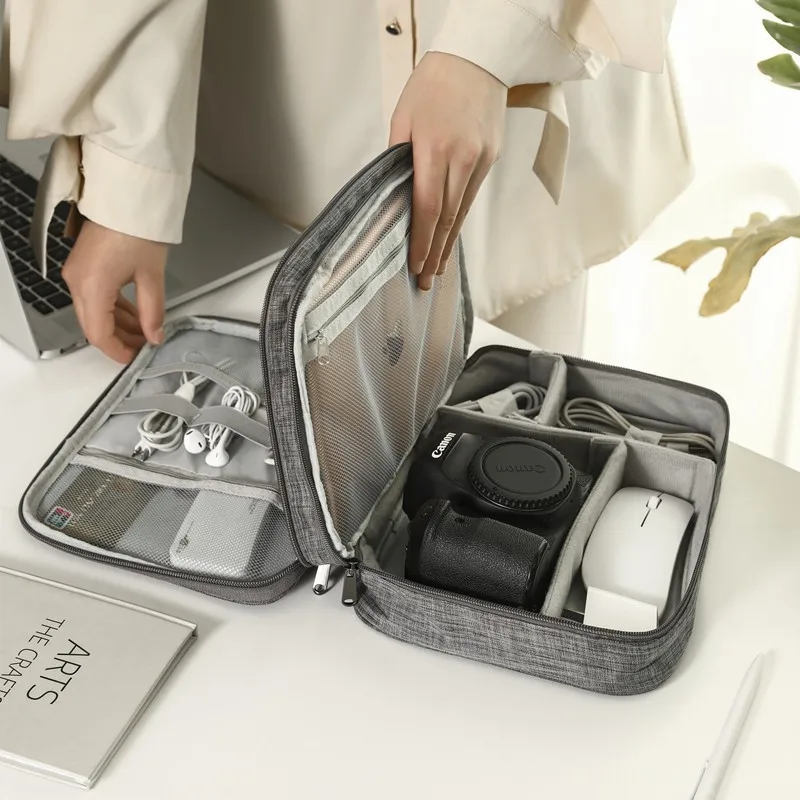 3-laags draagbare USB-lijnhoud - Travel Ziplock Bags recensie en prijs