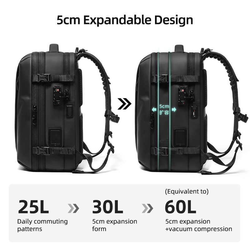 Reistas voor heren, één-knops  - Compression Bag Vacuum recensie en prijs